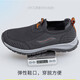 Astralfuß strenger Fuß strenge Senioren-Sommerpedal-Anti-Schlupf-Mesh atmungsable Freizeit ältere Vater Sportschuhe Walkingschuhe 9202 Dunkelgrauer Männerstil 42