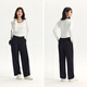 
Semir long-sleeved T-shirt for women short contrasting color base shirt simple style autumn fake two-piece slim clothes 101524101005