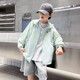 Boys' Summer Thin Sun Protection Clothing Jacket 2025 New Big Children's Summer Sun Protection Clothing Top Handsome Boys Trendy Green 160 cm