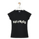 Loewe Women's Black Cotton Holywood Print kleines Silhouette-T-Shirt s