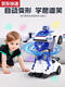 Zkhe Electric Transformer Car King Kong Robot girando universal para niños para niños para niños para niños y luz Versión de spray mejorada Versión de transformador eléctrico Versión de batería de automóvil Enviar batería