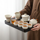 SUSHI CERAMICS Ru kiln tea set teapot cover bowl master cup with tea tray Kung Fu tea set affordable set gift box gift gift