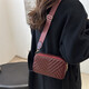 Moda de mujer Versátil Versátil de un solo hombro Crossbody Diseño de nicho de alta gama Hilo bordado de diamantes Baohao 6215 rojo