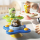 Zhen Meng Infant Cartoon Sous-tpup Dining Table Toys's Children's Early Education Toys Baby Caxing Artefact 01 ANS PUBLIT CARNIDE CARTONE TROISIFICATIONNELLES (Ours + grenouille + chiot)