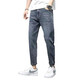 Coole Jeans für Männer 2025 Frühlings- und Herbst neue losen Casualhosen für Männer gerade neunkritische Strecke Harem Hosen 3688 Blaugrau 31