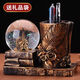 Gongzi Yu Pen Holder Crystal Ball Music Box Hourglass Music Box Ferris Wheel Glow Glass Ball Ornaments Gifts for Friends Girls 1047 Gold (No Lighting and No Music) Product Safety Packaging