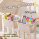 
Baby bedside basket hanging basket bedside diapers storage box fence diaper table baby diaper storage hanging bag ball-free cream color - 1 pack (can be hung 3cm)