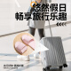 洁丽雅浴室拖鞋男士2025新款夏室内家居洗澡防滑酒店出差便携折叠凉拖女 摩卡棕 42 -45【标准码】