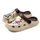 2025 new style sandals for children, fashionable and cute wading shoes, outdoor beach slippers, white and black 24