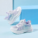 
Huili children's shoes mesh sneakers knob summer girls running shoes WZCL1396 white purple 31