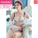 Bra modal ensemble dentelle mince sexy beau dos transparent transparent le soutien-gorge recueilli des sous-vêtements de grande taille pour femmes vertes 70b