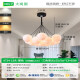 大观园约客厅吊灯创意卧室灯月球泡泡吊线灯卡通星球吊灯广东中山灯具 9734黑色13头三色白球12cm