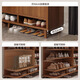 Armoire à chaussures en bois massif littai armoire de rangement d'armoire de rangement de mur intégré à la couche multicouche armoire de rangement de couloir de ménage [recommandation du directeur de la boutique] 120-32-100cm