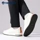Navikel Italian dinghy leather low-top sneakers breathable business versatile casual shoes one-leg men's shoes off-white