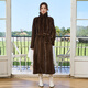 Winter Home Brand Fur 120 cm verlängert importierten Nerzmantel für Frauen ganzer Nerzgrün -Früchter -Nerzmantel -Gürtelstil braun l 120jin [Jin gleich 0,5 kg] oder weniger