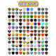 My World Magnetic Square Kinderspielzeug Jungen und Mädchen Bausteine ​​3-6-12 Jahre altes Puzzle Montage Iron Birthday Gift Zufallsmodell [96 Körner + 6 Figuren] Farbbox