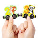 Magnetic digital cognitive train children's magnetic puzzle building blocks for men 4 girls 2 babies 1-3 years old 6 toys animal digital model 11 magnetic train