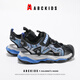 ABC Children pour enfants Sandals Summer Summer Boys 'Tee Buffable Not Slip Beach Chaussures Camping Chaussures 3294 Black / Blue 27