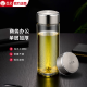 Sino Glass Cup große Kapazität Einschicht eingedickte Wasserbecher-Geschäftsbüro mit Filternetz-Tee-Tassen-Auto tragbar und transparent 9076-Lift-Ring-Tasse Deckel-695 ml