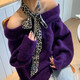 Bufanda de estampado de leopardo primavera y otoño nuevo cuello retro protección bufanda pequeña transmisión de muñeca de moda corbata corbata de la banda de la banda del cabello