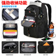 Aspensport -Rucksack Männer und Frauen Rucksack Business College -Schüler Mittelschüler School Bag Computer Bag Trend Reisenbag Black_red [Standardversion]