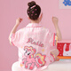 Sakenmao (SAKENMAO) girls pajamas summer ice and snow silk shorts shorts thin 2025 new Kapibala children's girls home clothes 6624-Kulomi [ice and snow silk] 170 size 10 [height 110cm-120cm]