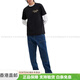 蔻驰（COACH）字母套头圆领短袖T恤男款黑色时尚轻便百搭潮流 黑色 S