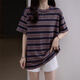 Gulan Dili Guangdong Puning Short Sleeve Women Plus Fat Plus Larger 2025 Summer Clothing Mid-Link T-shirt Size Fashionable Slimming Belly 6624 Green M 80-95Jin [Jin equals 0.5 kg]
