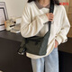 稻草人（MEXICAN）日系潮牌斜挎包机能大容量学生男女单肩时尚通勤百搭背包工 黑色