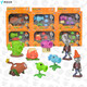 Shantou Linnun Rongdafeng Générant authentique vs Zombie Toy Wholesale Grand PEA PEA tireur Zombie King Ejection Battle Game PK 686-1849 Plant + 2 Cartes à jouer zombie anglais