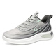 Huili Sports Schuhe Männer im Sommer atmungsaktives lässiges weiches alleiniges Netz Runningschuhe Männer 1592 Gray Black 43