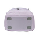 Das North Face Front -Logo bedruckte Nylon Schoolbag Rucksack Rucksack Männer und Frauen gleiche Stil Paare grau lila grauer Lilac
