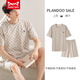 Catman Miiow Modal Pajamas Men's Summer's New Men's Cool Cool Thin Thin Borteeded Cold Site Set Y9719 Cool Modal L (-130JIN [JIN равно 0,5 кг])