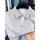 GY goldlion Jinlilai summer new scissor collar short-sleeved T-shirt for men for business casual skin-friendly comfortable and relaxed versatile half-sleeved WSTB/759 gray-green short-sleeved T-shirt L 115-135Jin [Jin equals 0.5 kg]