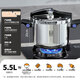 Combach Pressure Cooker Pressure Cooker 304 Stainless Steel Household Explosion-proof Upright Pot Lid Induction Cooker Gas Stove General Purpose 5.5L