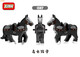 Shantoulin Village, Three Kingdoms, Zhang Fei, Guan Yu, Zhao Yun, war horse mount, Red Rabbit, Lu Wuyun, assembled model building block toy gift, Liu Bei mount 1583