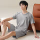 Meng Xinsheng Pure Cotton Short Sleeve Shorts Herren-Heimkleidung für Sommer tragbare antibakterielle Feuchtigkeitsabsorbing und Wunden kann außerhalb des Traum-Kurzarm-Sets von OMM13601 L getragen werden