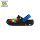 Skecher 2024 summer new style shopping mall same style as children's one-foot kicking hole shoes for boys' beach shoes black/multi-color/BKMT 28.5