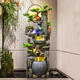 Pangdonglai Qualität großflächiger Bodenstockstockfließung Wasserbrunnen Ornamente Wohnzimmer Cash Feng Shui Rad Luftfeuchter Gaoshanxu 9902s klein 70 cm