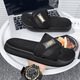 
Woodpecker New Men's Slippers Sticky Slippers Men's Slippers Summer Wholesale Home Shoes Thick Sole Fashion Outdoor Sandals Men 9756 Black 40-41
