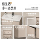 Flecha Space cremoso Gabinete de baño de aluminio Baño Cerámico Integrado Gabinete Gabinete Combinación Gabinete Washbasin Doble Abierto Gabinete principal 7040 Cerámica + Gabinete de espejo de arco