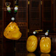 Jiale amber beeswax pendant female beeswax carved elephant pendant natural amber authentic birthday gift one thing one certificate