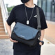Functional crossbody bag for men and women shoulder bag multifunctional large capacity small shoulder bag contrasting color postman bag blue and gray 1656 direct delivery from origin