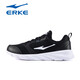 Hongxing Erke Running Shoes Retro Men's Shoes Mesh Summer 2025 New Soft Sole Shoes Lightweight Leather Waterproof Men's Sports Shoes Black and White-3291 (Breathable Mesh) 40 Quality Assurance