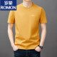 罗蒙（ROMON）男士短袖t恤夏季新款潮流棉简约圆领上衣休闲凉感体恤衫男T YS9929藏青【带标】 均码 105【90-110斤】
