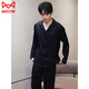 Catman (Miiow) Pajamas masculin Spring and Automne Ice Silk Silk à manches longues Suit Men's Summer 2025 NOUVELLES Vêtements à domicile 6626 Straight Men's Style XL (125-150jin [Jin est égal à 0,5 kg]))
