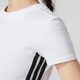 Adidas short T-shirt for women in summer new white campus style half-sleeved sports American top slim short-sleeved JV9859/shot one size one fake one compensation 2XL XXL Recommended 145-160f