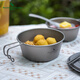 OIMG Deutsch reines Titanschneeschalter im Freien Multifunktional Snow Bowl Camping Rice Bowl Titanium Schüssel Klappende Wok Camping Bowl Ti1098t_520ml Schneeschale mit Deckel mit Deckel