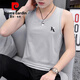 Pier Cardin Men's Gile in Summer Wear Cotton Men's Vêtements 2025 Nouveau T-shirt sans manches sportif pour les jeunes de style mince pour les hommes M9793 Green 3XL [Suggestions: 145 à 160 Jin [Jin est égal à 0,5 kg]]]
