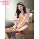 Modal 2025 Nuevo pijama para pantalones cortos de verano para mujeres Sorths Style Style Styling 'Simple Ropa de ropa para el hogar ZH-9857# Shorts M (80-100Jin [Jin equivale a 0.5 kg])